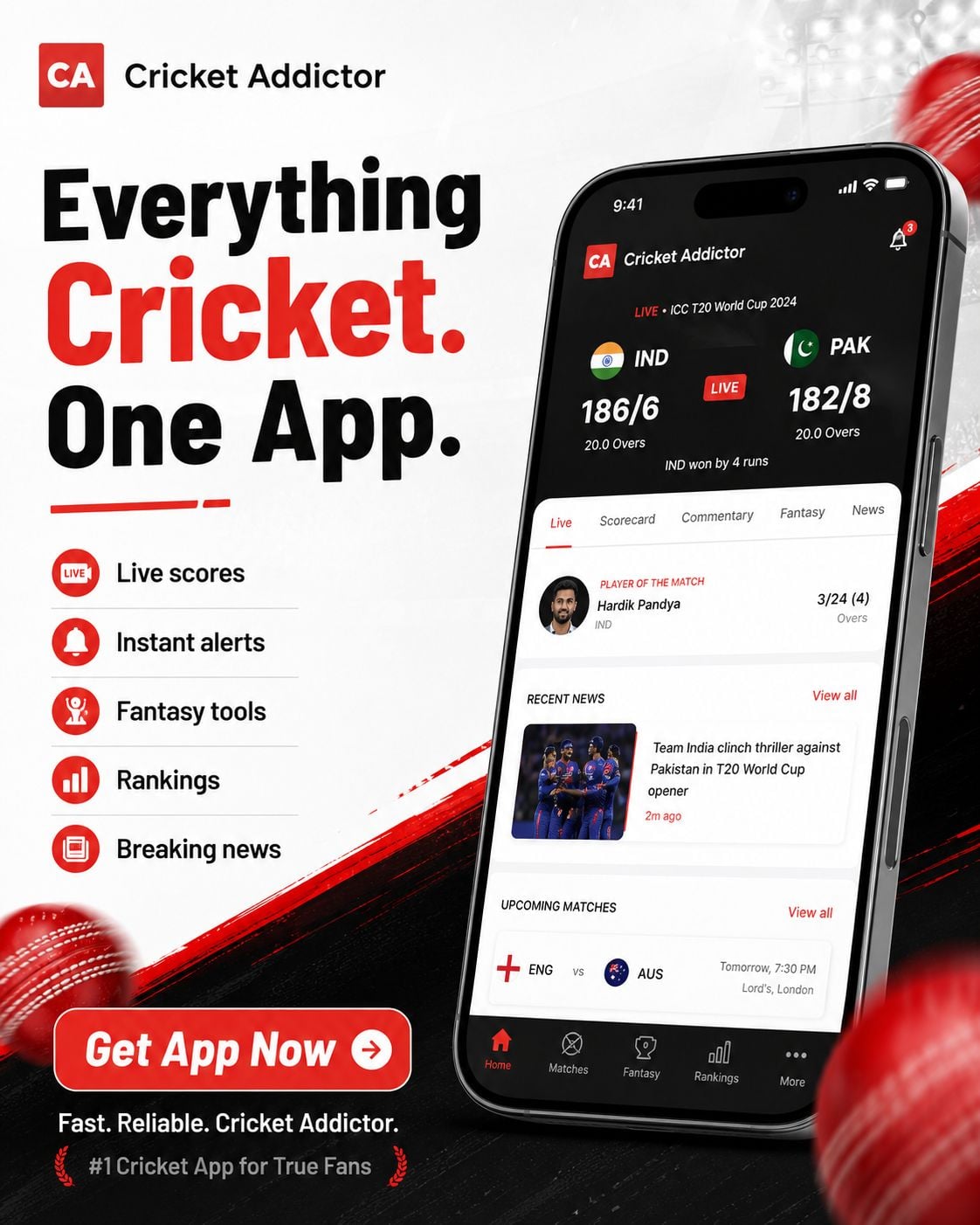 Cricket Addictor — fastest live scores on Google Play