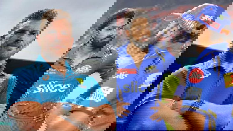 Aaron Finch, Hardik Pandya and Rohit Sharma