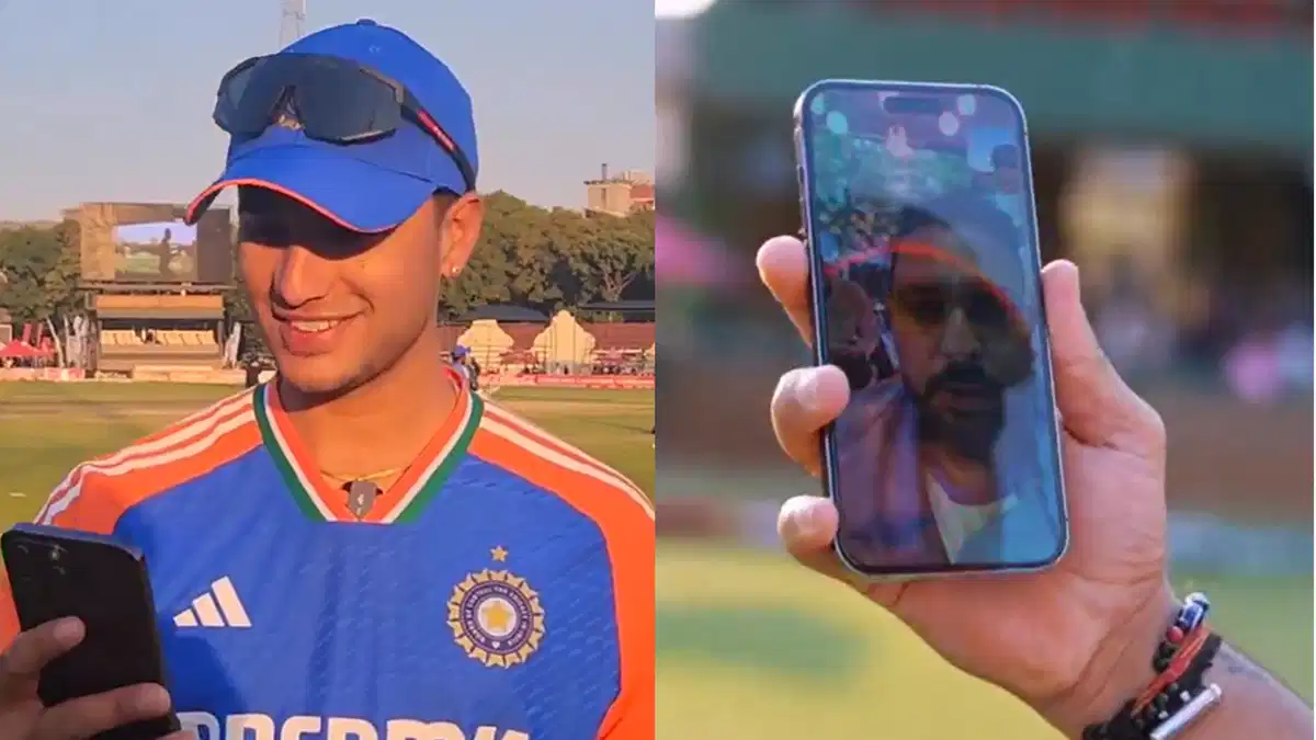 Abhishek Sharma video calls Yuvran Singh