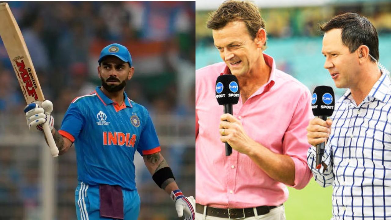 Adam Gilchrist, Ricky Ponting and Virat Kohli