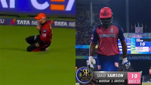 Watch: Aiden Markram's brilliant catch to dismiss Sanju Samson