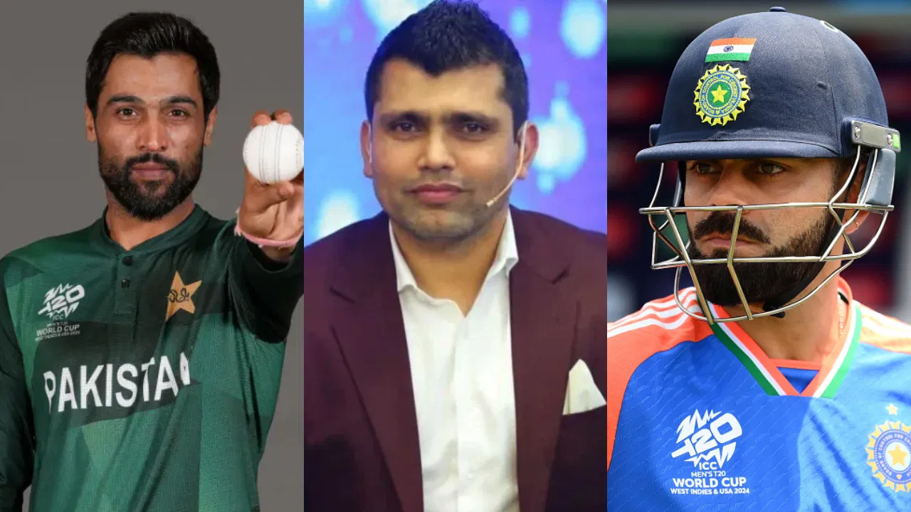 Mohammad Amir, Kamran Akmal and Virat Kohli