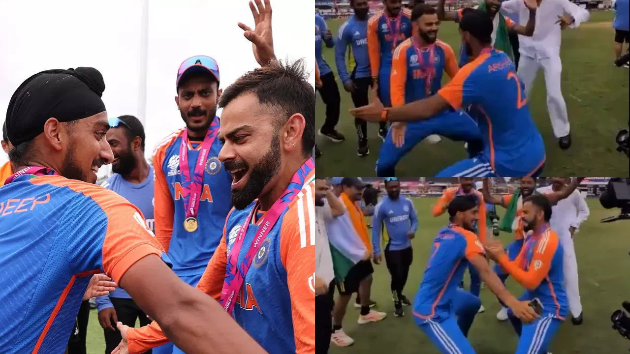 Arshdeep Singh and Virat Kohli