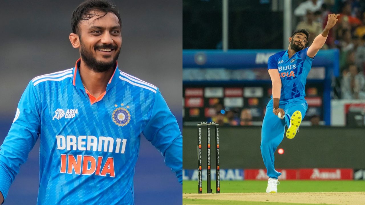 Axar Patel and Jasprit Bumrah