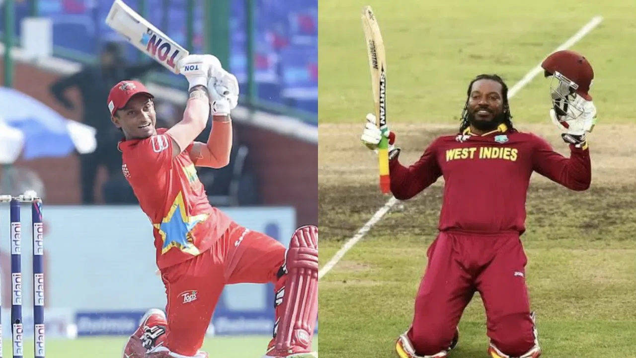 Ayush Badoni, Chris Gayle