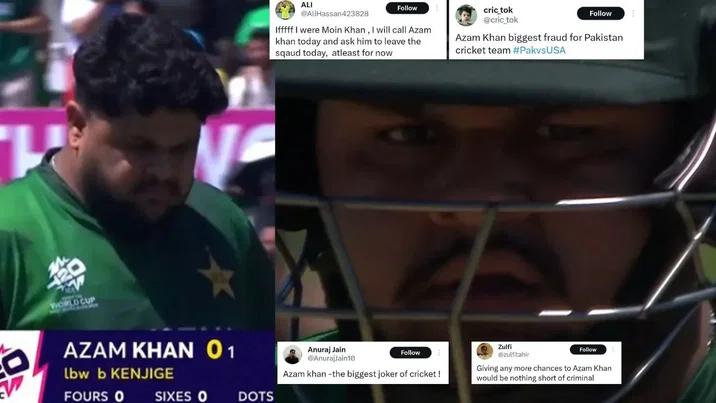 Azam Rind USA vs PAK: 'Bhook lagi thi, isiliye anda bana diya' - Azam Khan body ...