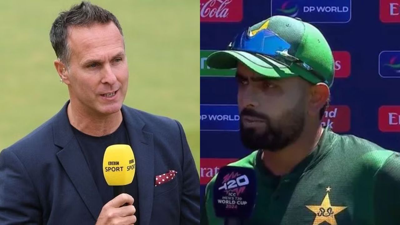 Babar Azam and Michael Vaughan