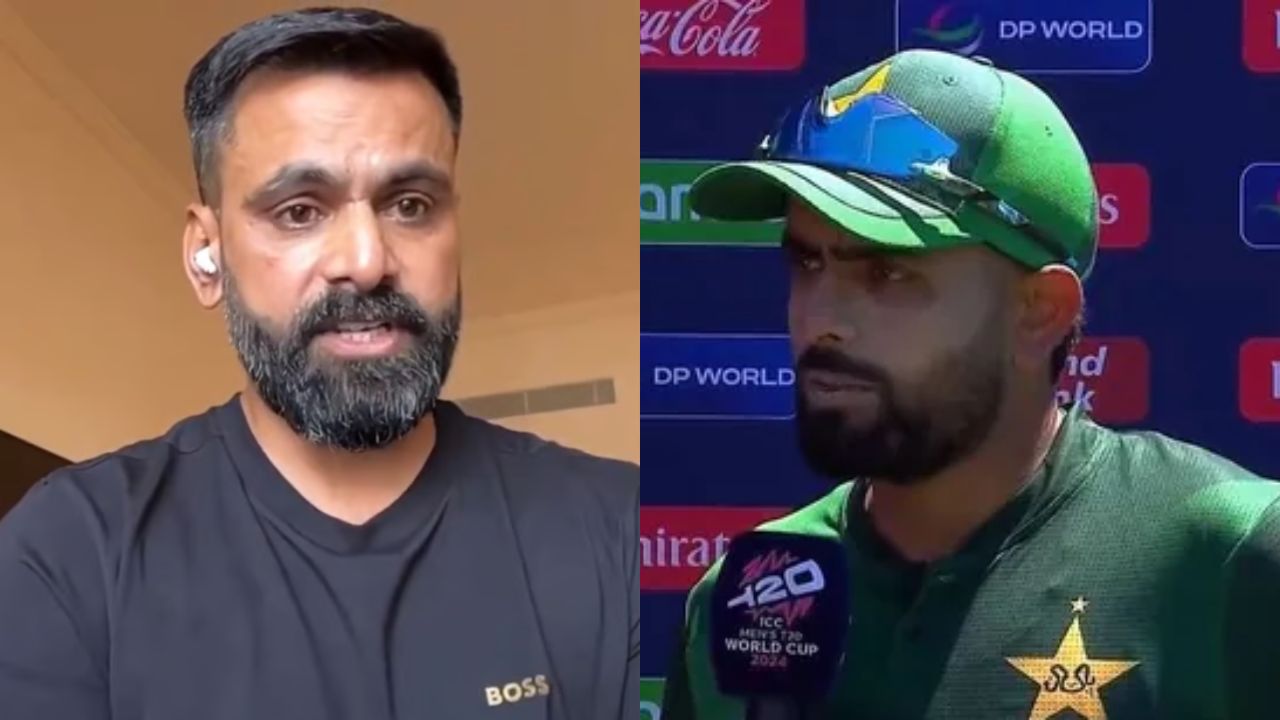 Babar Azam and Mohammad Hafeez