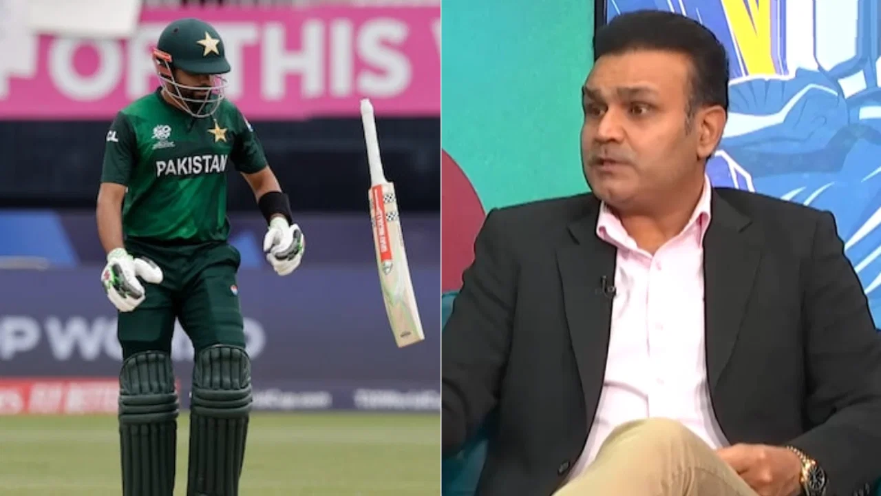 Babar Azam and Virender Sehwag
