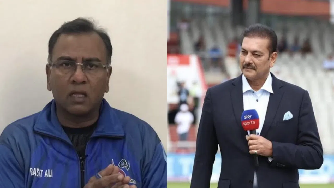 Basit Ali and Ravi Shastri