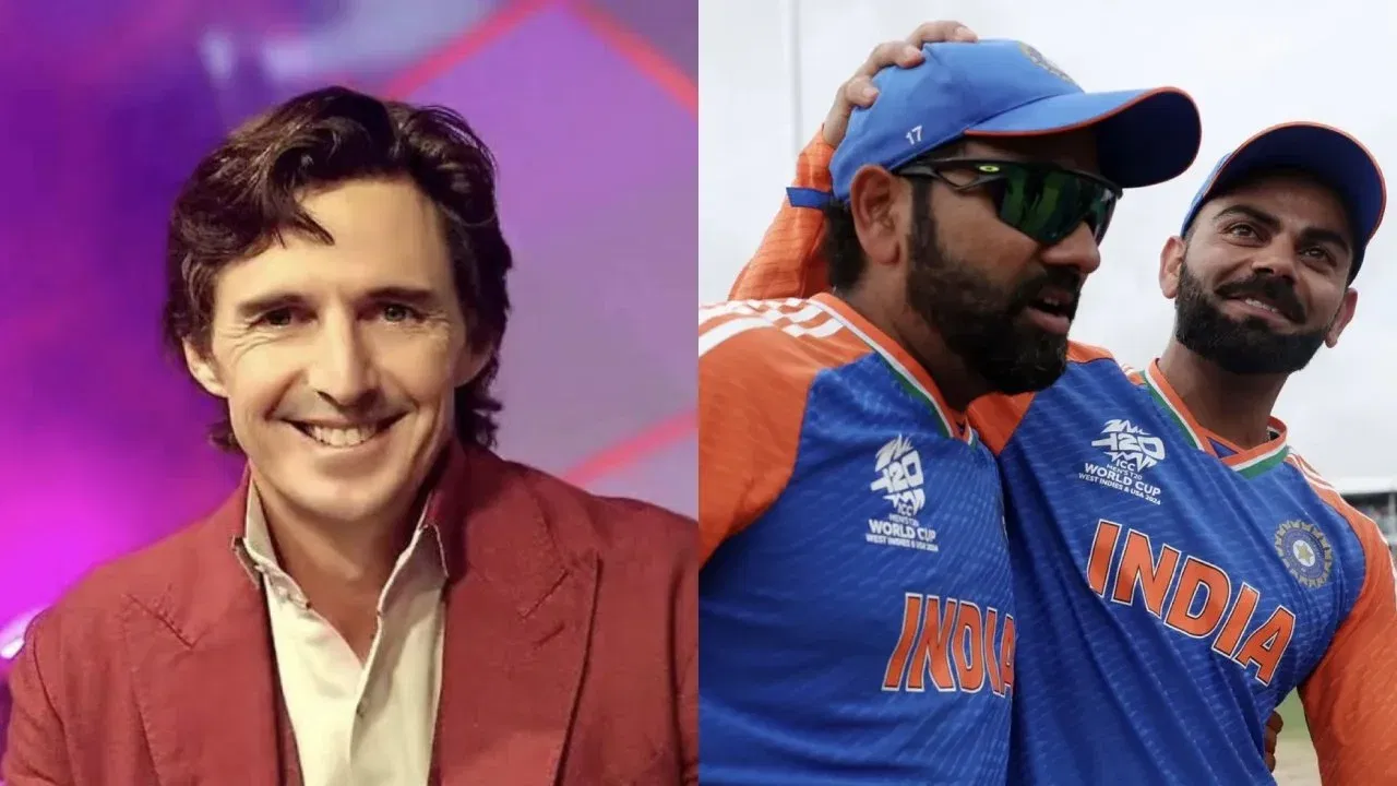 Brad Hogg and Rohit Sharma, Virat Kohli