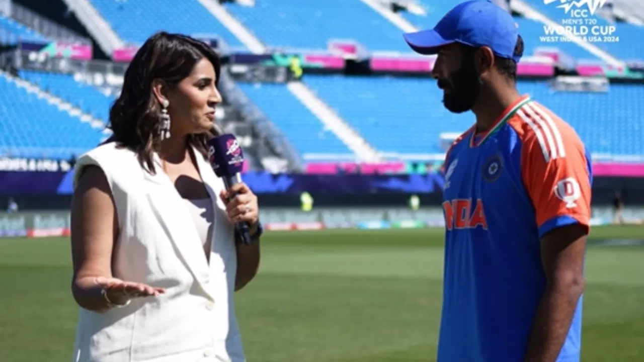 Sanjana Ganesan and Jasprit Bumrah