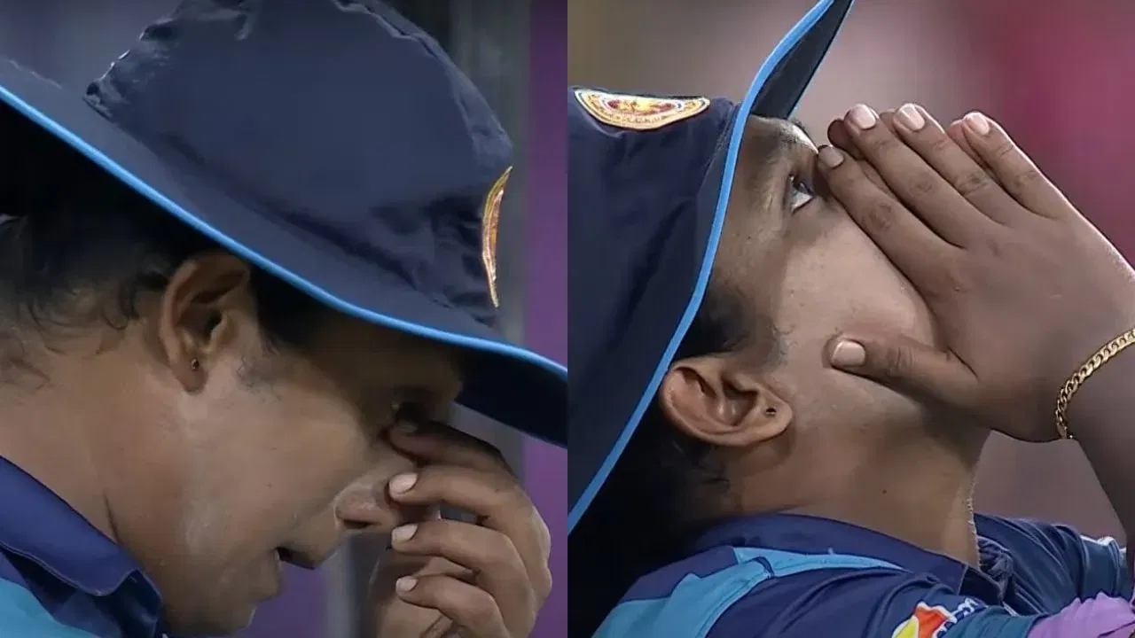 Watch: Chamari Athapaththu cries tears of joy as Sri Lanka beat India to win Women's Asia Cup 2024