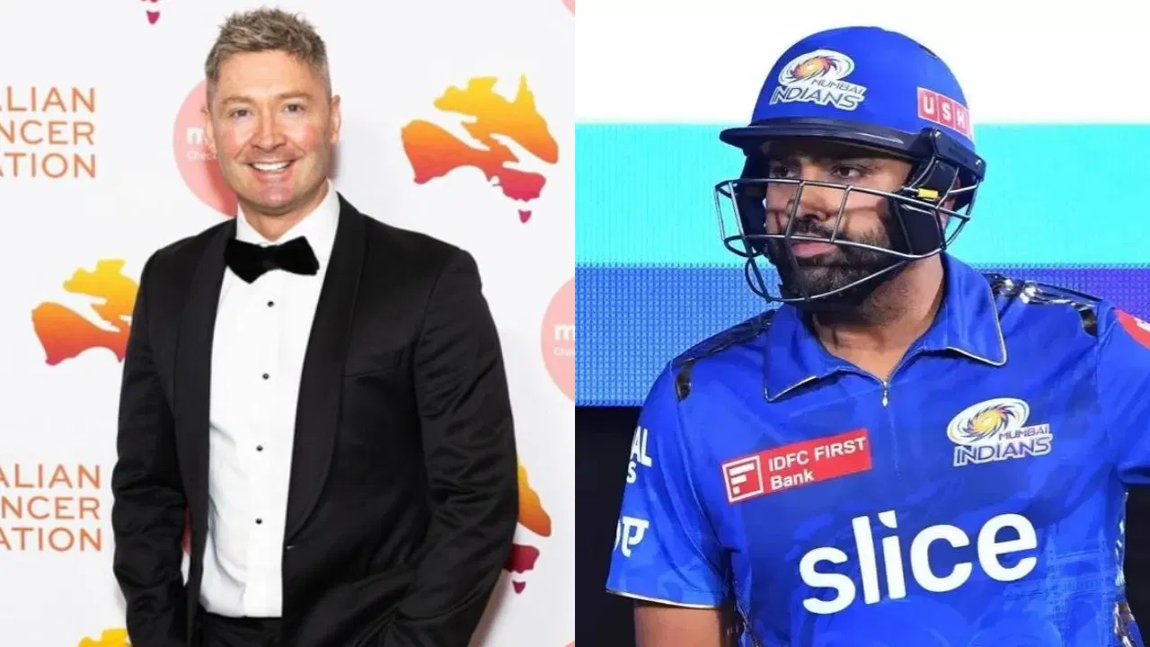 Michael Clarke and Rohit Sharma