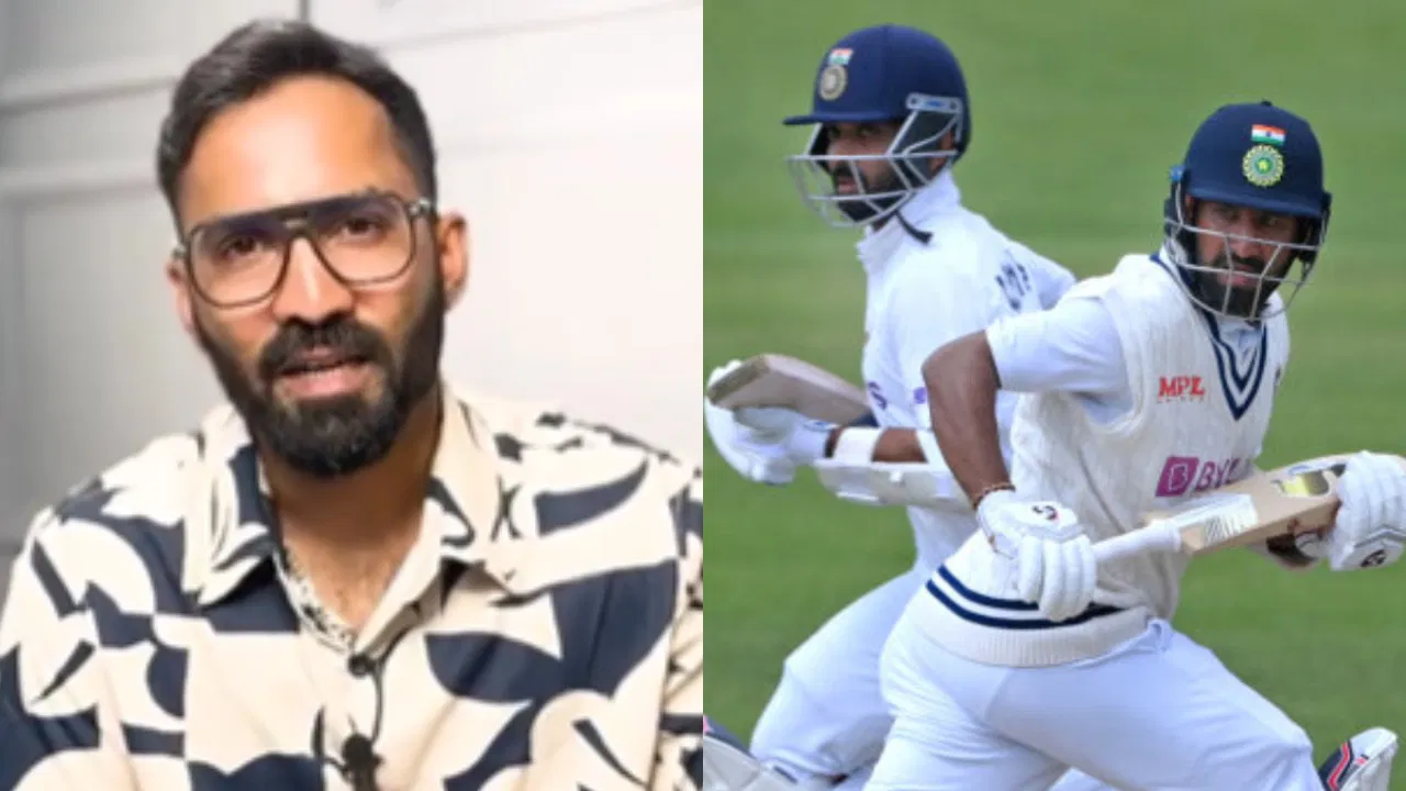 Dinesh Karthik, Cheteshwar Pujara and Ajinkya Rahane