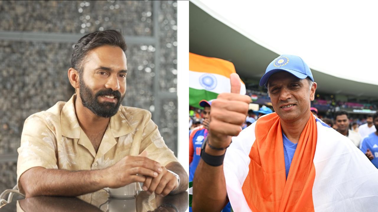 Dinesh Karthik and Rahul Dravid