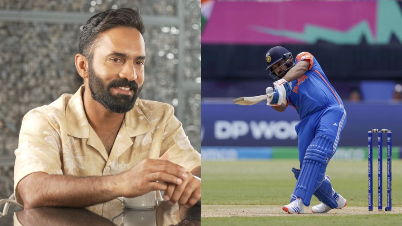 Dinesh Karthik and Rohit Sharma