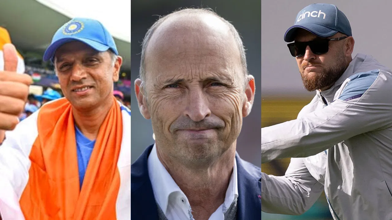 Rahul Dravid, Nasser Hussain and Brendon McCullum