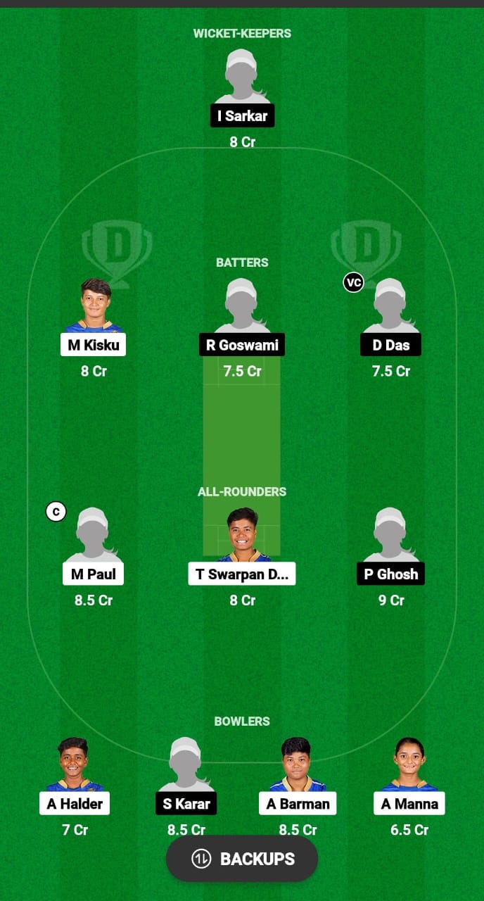 LSKT-W vs SSM-W Dream11 Prediction Fantasy Cricket Tips Dream11 Team Bengal T20 Women’s Pro League 2024 