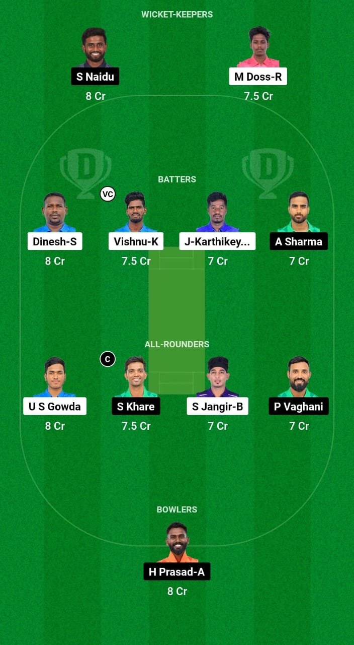 EAG vs PAT Dream11 Prediction Fantasy Cricket Tips Dream11 Team Pondicherry T10 Men 2024 