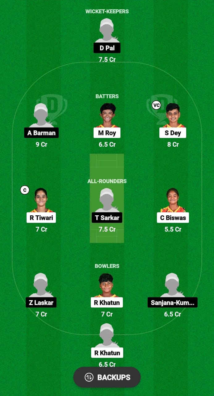 SRT-W vs RMW-W Dream11 Prediction Fantasy Cricket Tips Dream11 Team Bengal T20 Women’s Pro League 2024