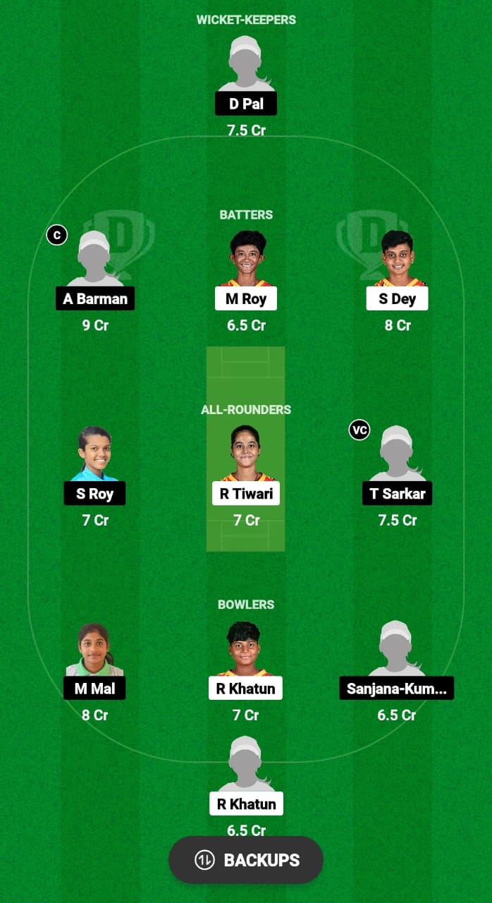 SRT-W vs RMW-W Dream11 Prediction Fantasy Cricket Tips Dream11 Team Bengal T20 Women’s Pro League 2024