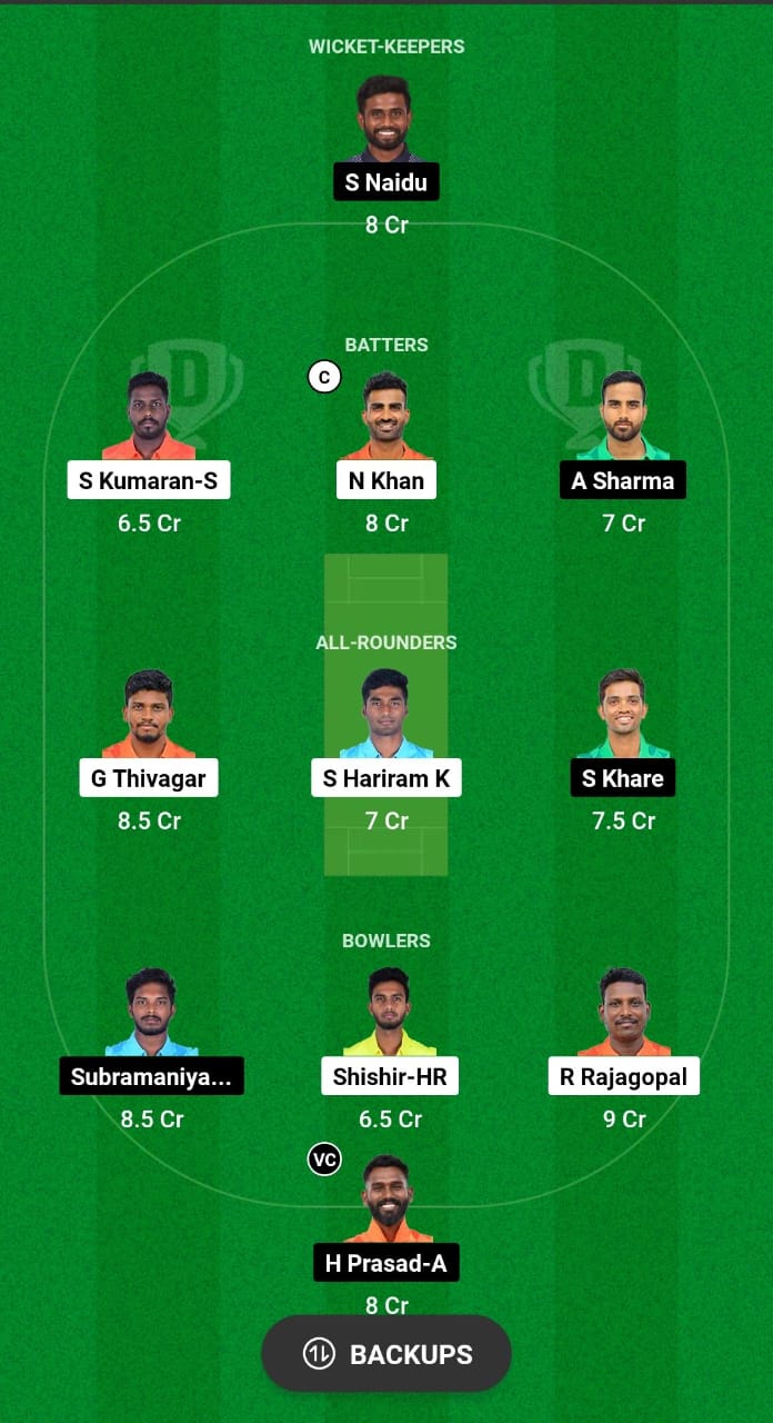 ROY vs PAT Dream11 Prediction Fantasy Cricket Tips Dream11 Team Pondicherry T10 Men 2024 