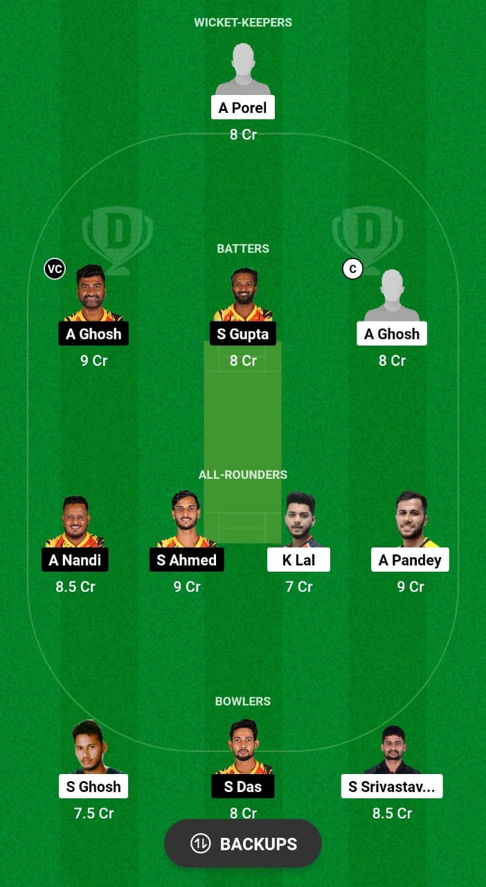 LSKT vs SRT Dream11 Prediction Fantasy Cricket Tips Dream11 Team Bengal T20 Pro League 2024 