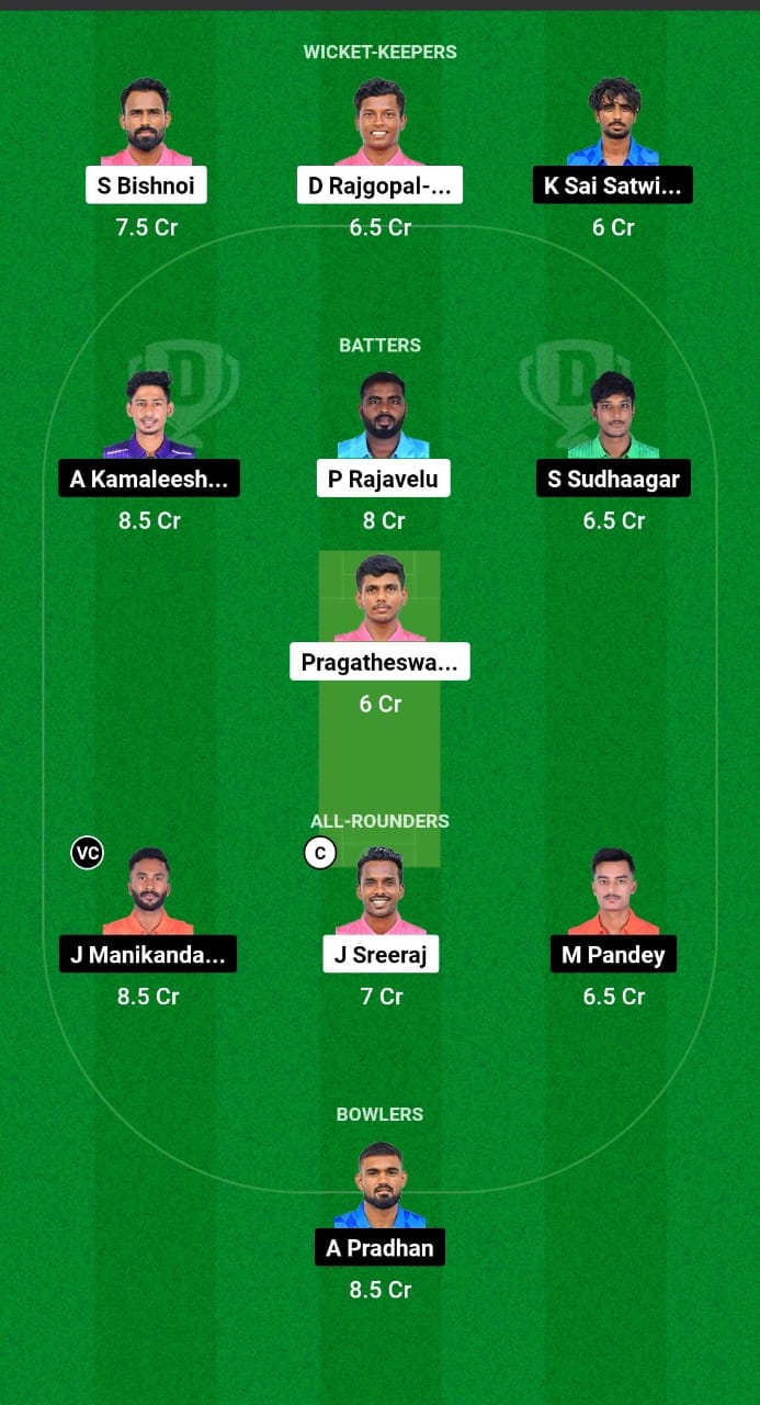 WAR vs KGS Dream11 Prediction 