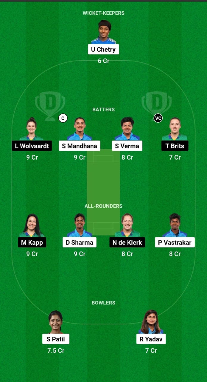 IN-W vs SA-W Dream11 Prediction 