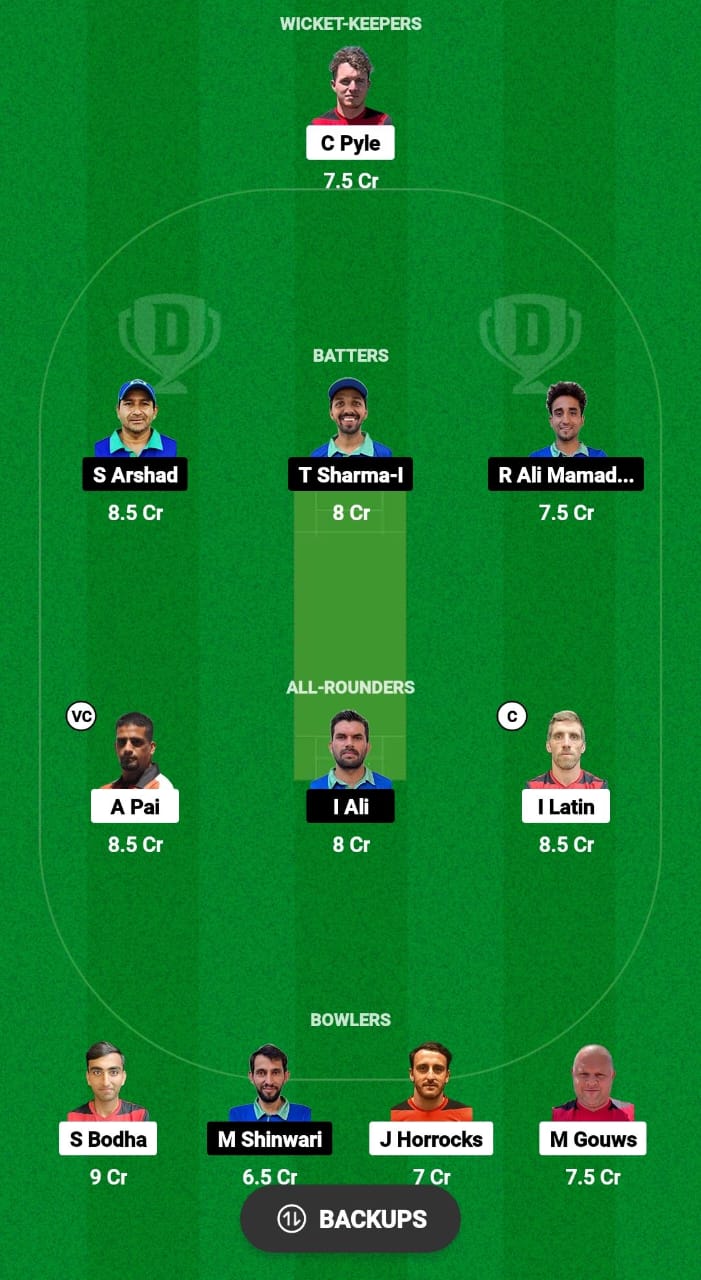 GIB vs SVN Dream11 Prediction 