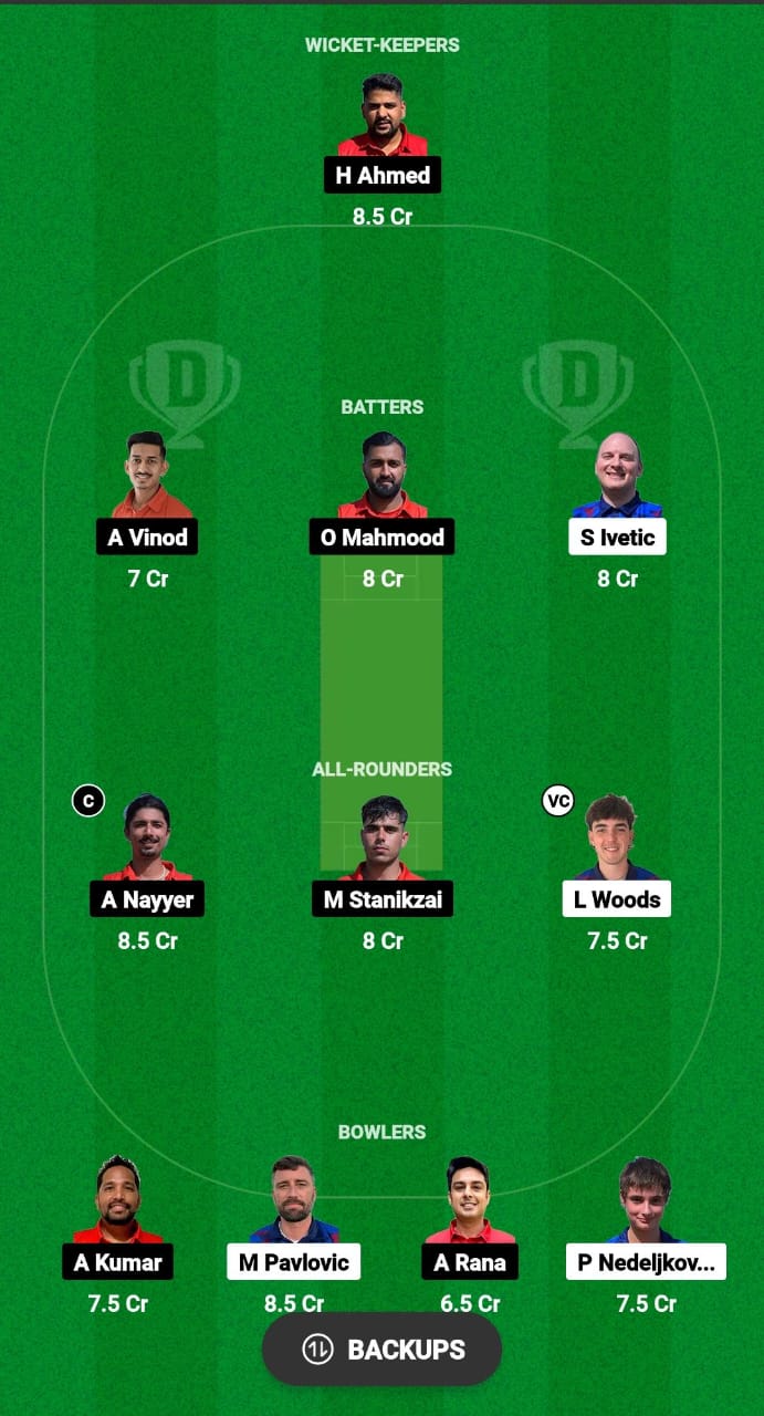 SER vs CHE Dream11 Prediction 