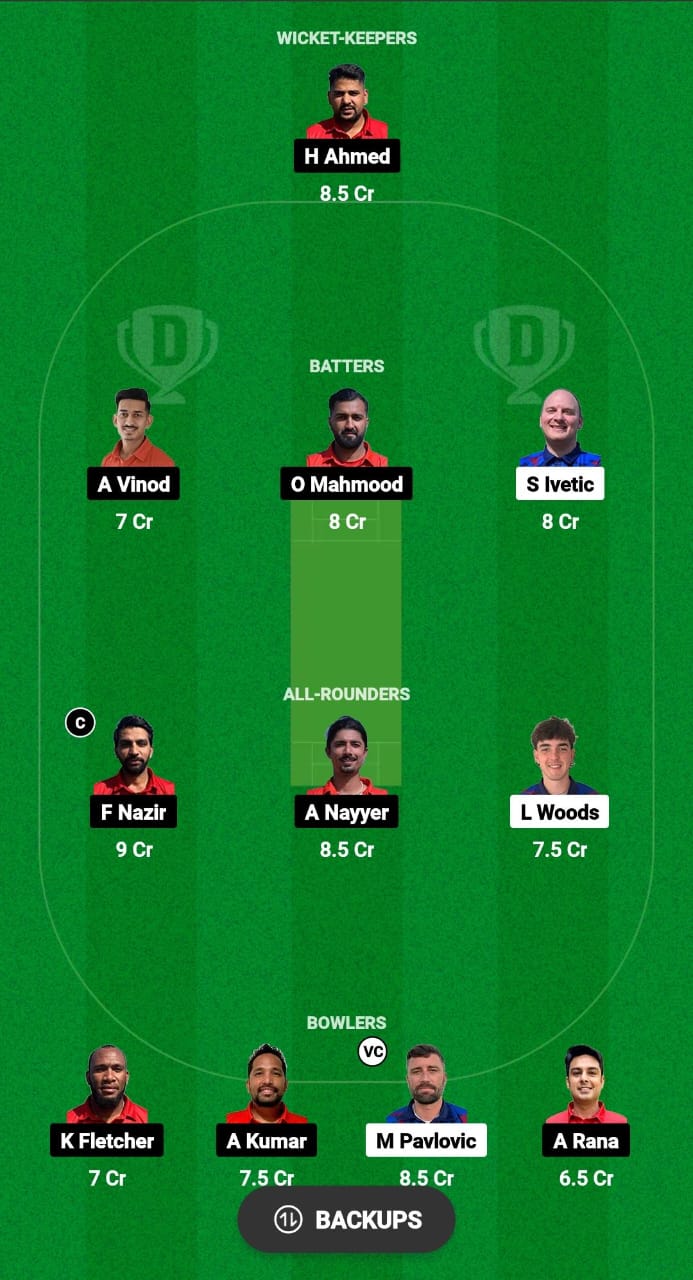 SER vs CHE Dream11 Prediction 