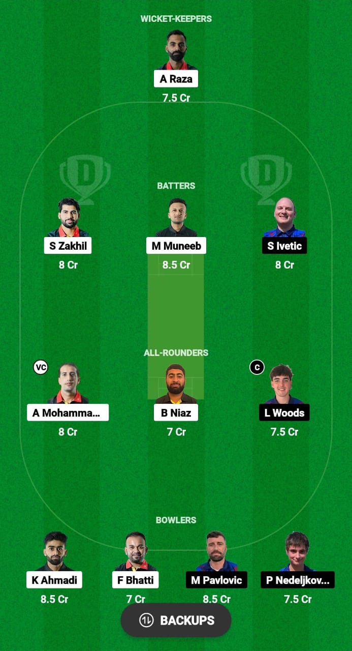 BEL vs SER Dream11 Prediction 