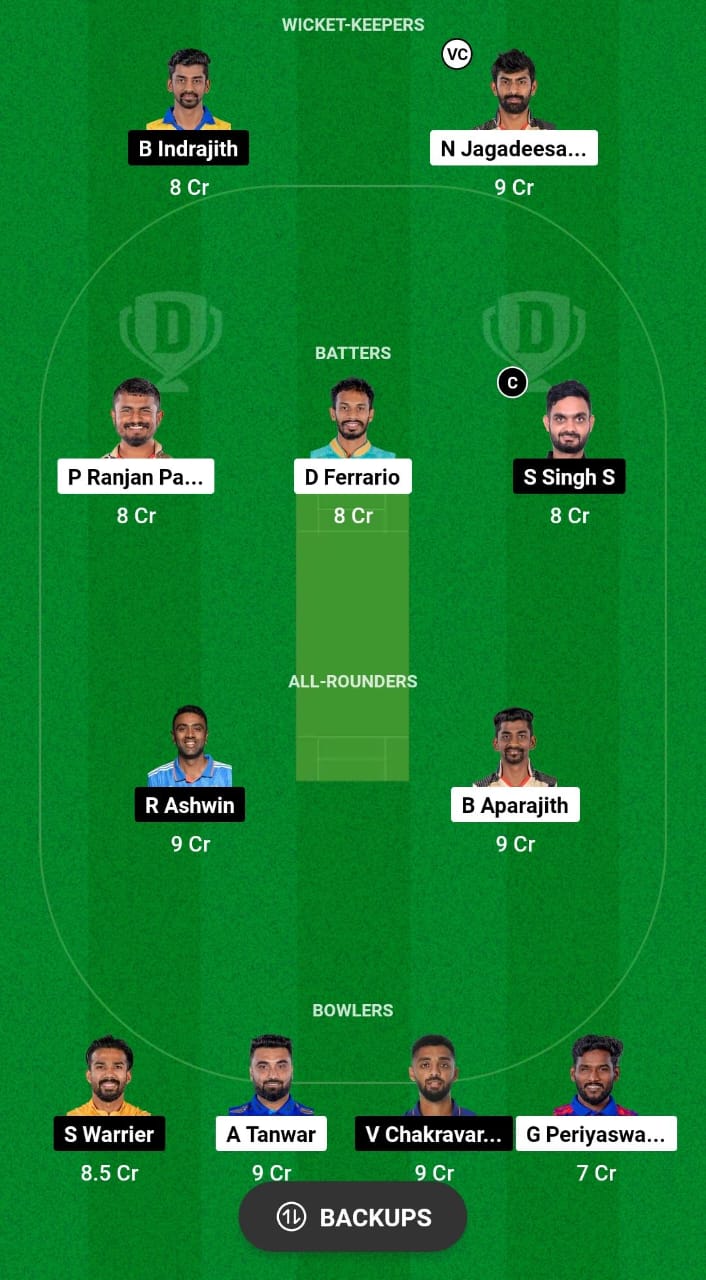 CSG vs DD Dream11 Prediction Today Match 13 TNPL 2024