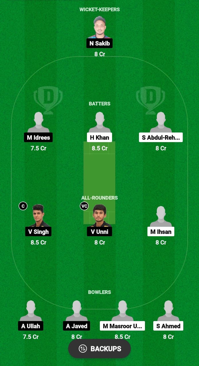 ISP vs SSF Dream11 Prediction Fantasy Cricket Tips Dream11 Team KL T20 Bash 2024 