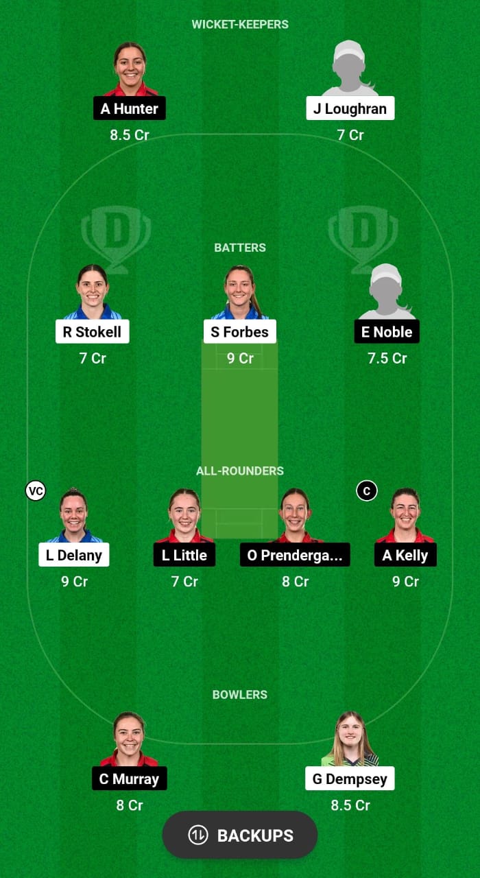 TYP-W vs DG-W Dream11 Prediction Fantasy Cricket Tips Dream11 Team Ireland Women OD 2024 