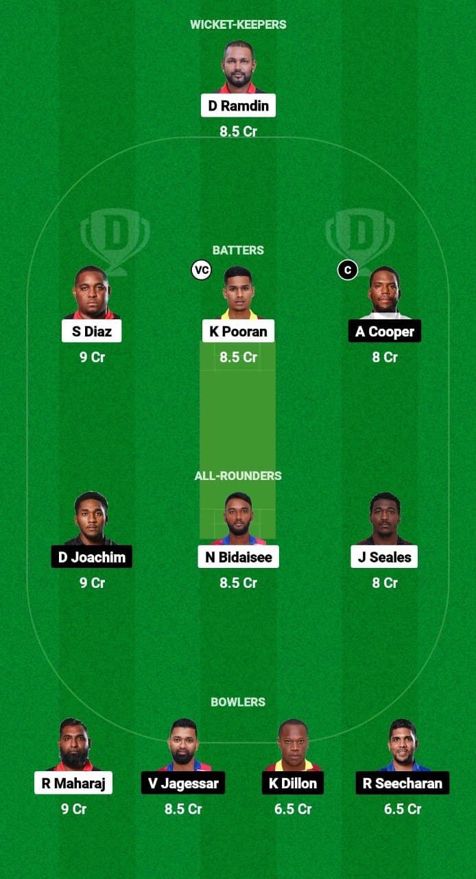 SP vs LEG Dream11 Prediction Fantasy Cricket Tips Dream11 Team West Indies Trinidad T10 2024 