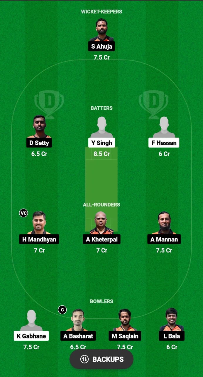 DCC vs ROT Dream11 Prediction Fantasy Cricket Tips Dream11 Team ECS T10 Hungary 2024 