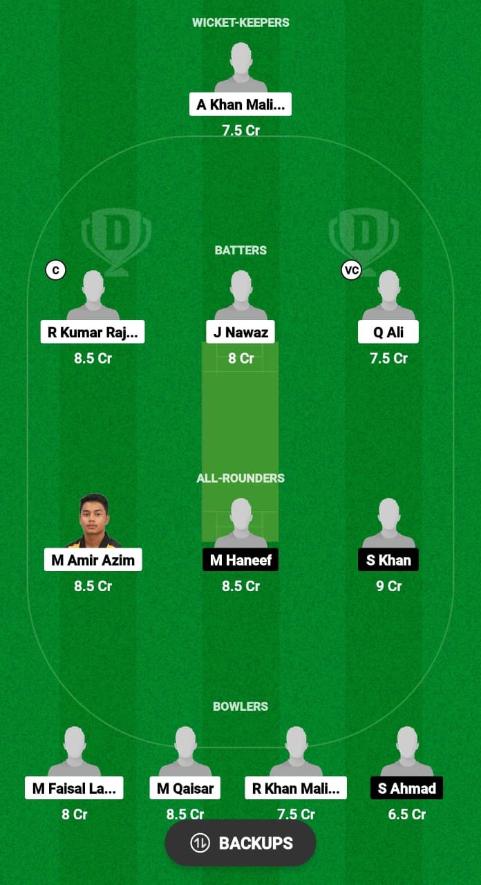 GS vs JBK Dream11 Prediction Fantasy Cricket Tips Dream11 Team Malaysia T10 Bash 2024 