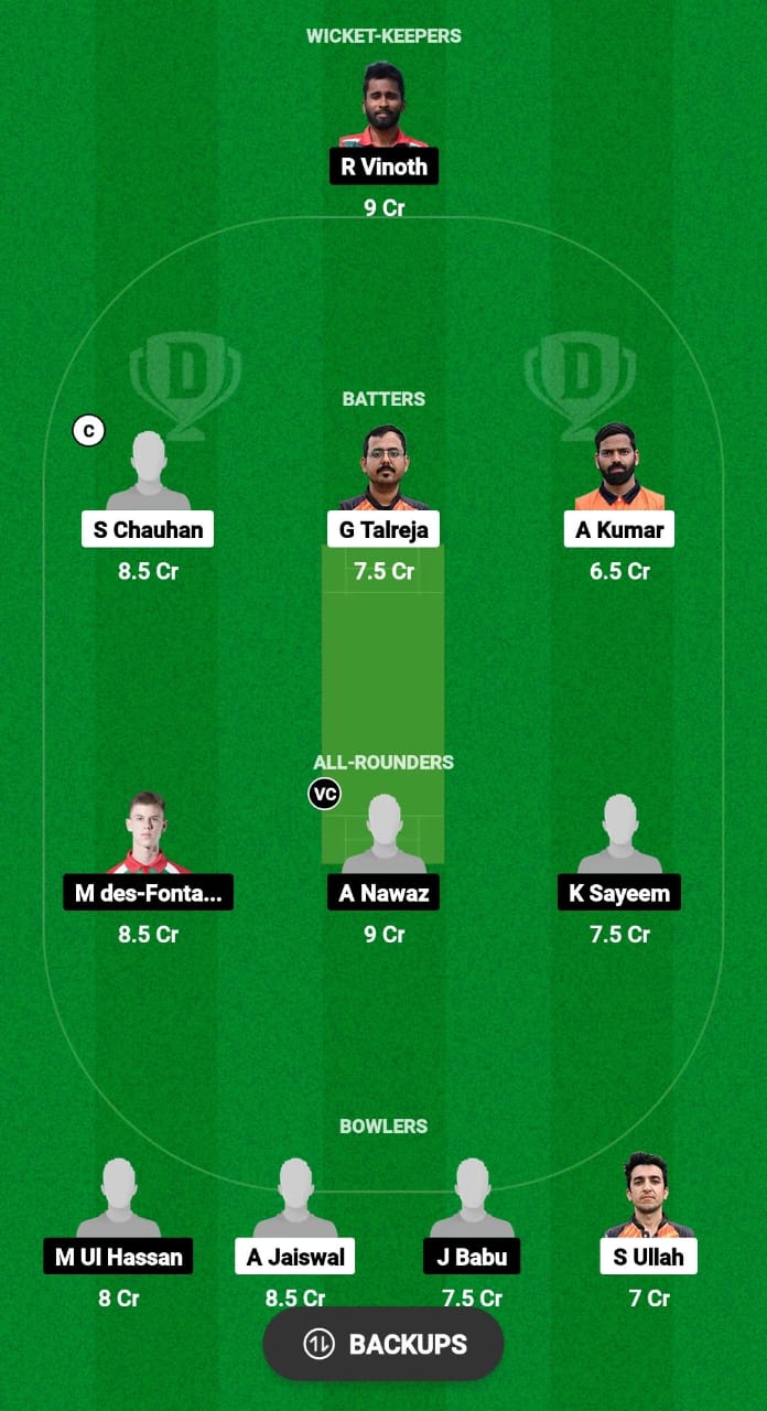 REA vs UCB Dream11 Prediction Fantasy Cricket Tips Dream11 Team ECS T10 Hungary 2024 