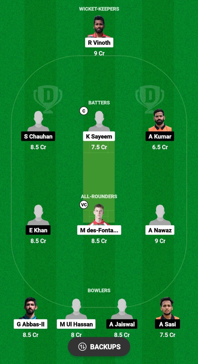 UCB vs REA Dream11 Prediction Fantasy Cricket Tips Dream11 Team ECS T10 Hungary 2024 