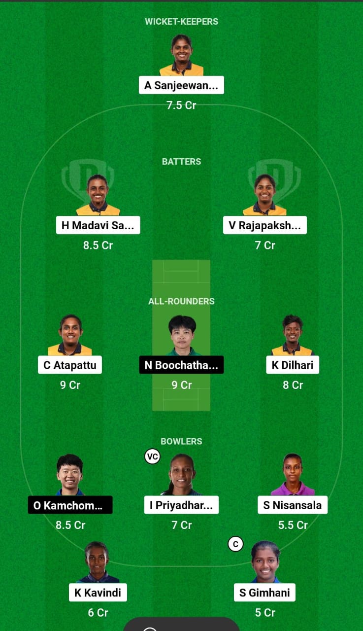 SL-W vs TL-W Dream11 Prediction Fantasy Cricket Tips Dream11 Team Women's T20 Asia Trophy 2024 