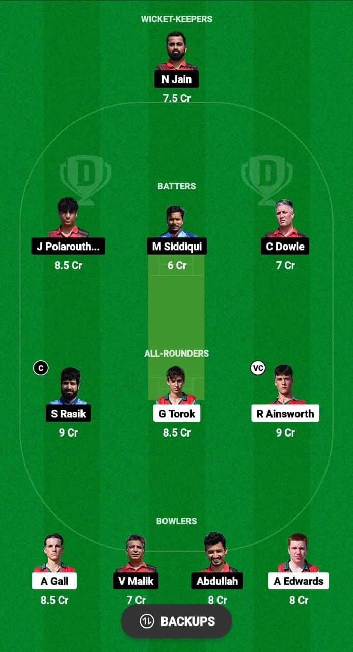 DK vs COB Dream11 Prediction Fantasy Cricket Tips Dream11 Team ECS T10 Hungary 2024 