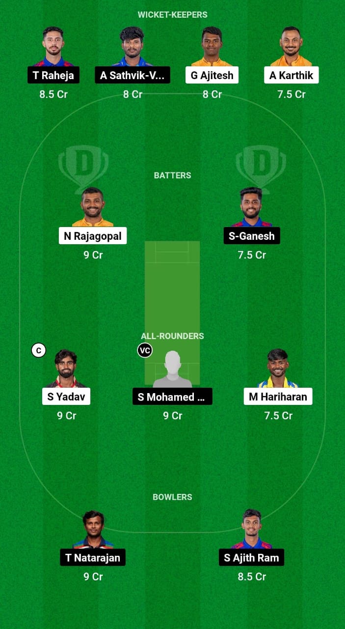 NRK vs ITT Dream11 Prediction Fantasy Cricket Tips Dream11 Team TNPL T20 2024 