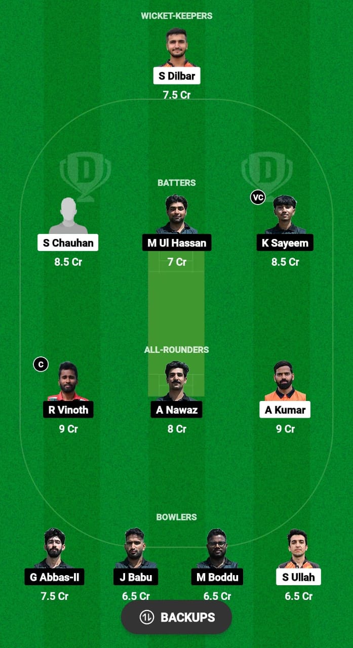 REA vs UCB Dream11 Prediction Fantasy Cricket Tips Dream11 Team ECS T10 Hungary 2024 