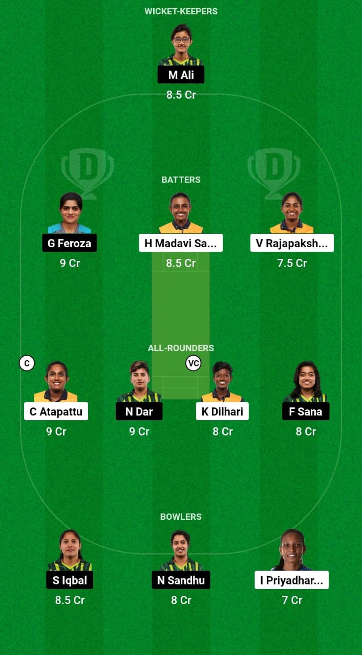 SL-W vs PK-W Dream11 Prediction Fantasy Cricket Tips Dream11 Team Women's T20 Asia Trophy 2024 