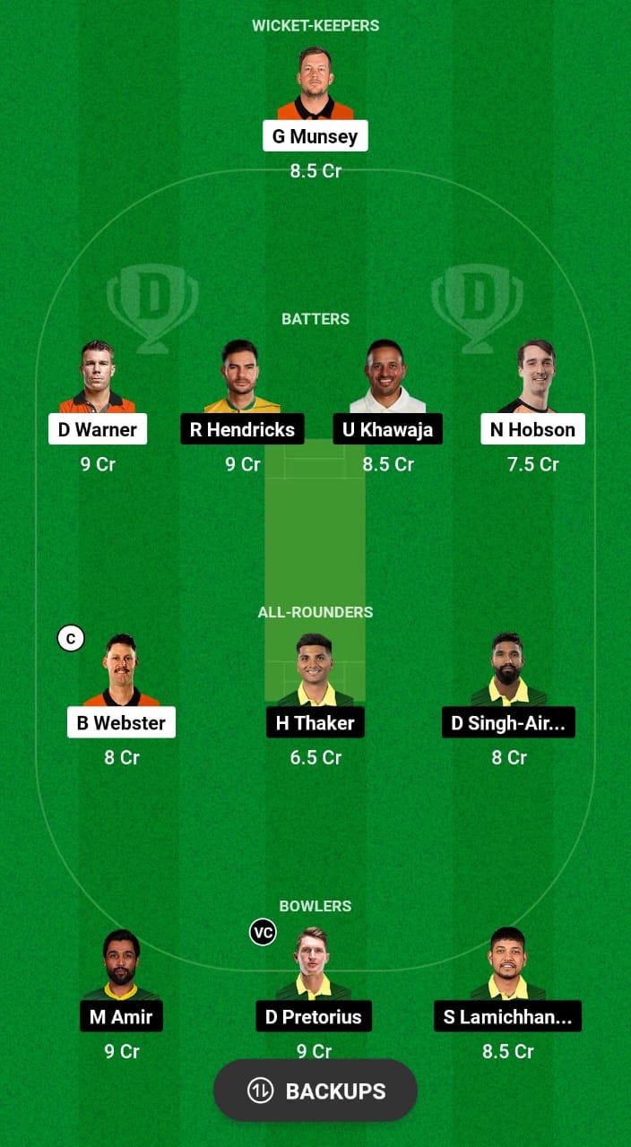 BRW vs VK Dream11 Prediction Fantasy Cricket Tips Dream11 Team GT20 Canada 2024 
