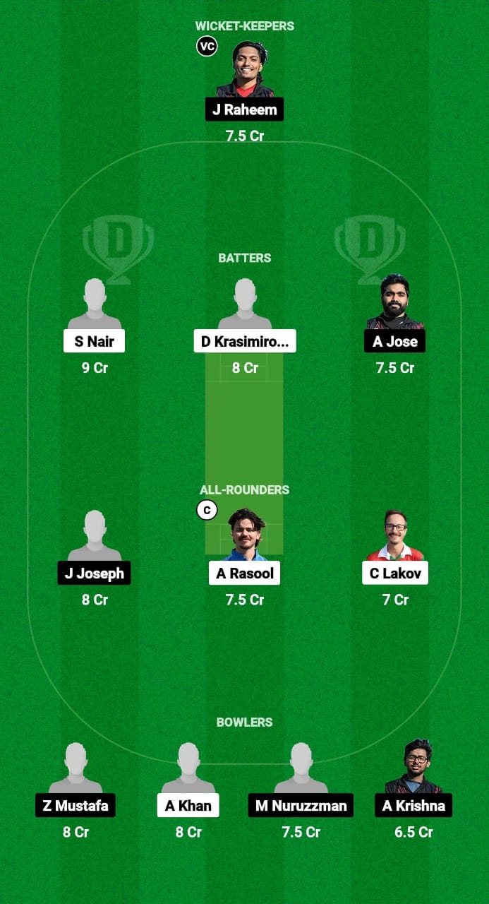 CCAS vs PLE Dream11 Prediction Fantasy Cricket Tips Dream11 Team ECS T10 Bulgaria 2024 