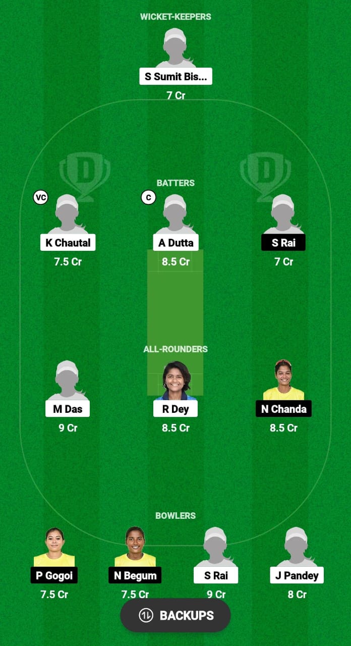 NFR-W vs NSC-W Dream11 Prediction Fantasy Cricket Tips Dream11 Team Assam T20 Womens Challenge 2024 